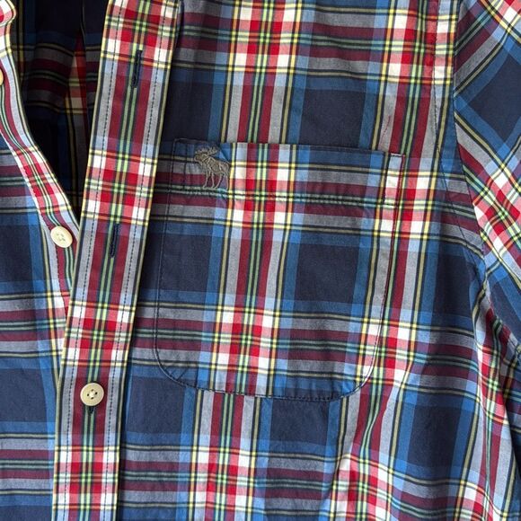 Abercrombie and Fitch men’s muscle shirt plaid button up size XL preppy academia - Picture 3 of 8